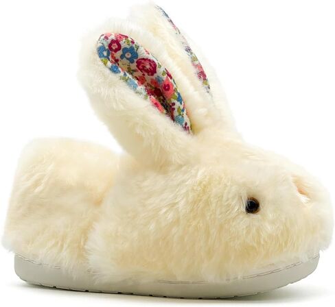 Toddler Slippers Boy and Girl Bunny Slippers Plush Cute Non-Slip Warm Winter Shoes, Suitable for indoor and outdoor Kids Slippers in Kuwait