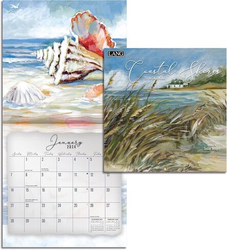 LANG Coastal Shores 2024 Mini Wall Calendar (24991079272) in Saudi Arabia