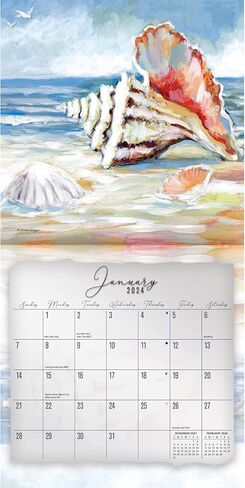 LANG Coastal Shores 2024 Mini Wall Calendar (24991079272) in Saudi Arabia