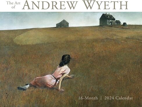 The Art of Andrew Wyeth 2024 Wall Calendar, 16-Month Art & Design Calendar, 12" x 15" in Saudi Arabia