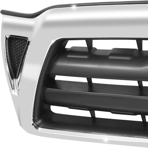DNA MOTORING OE Style Front Grille Compatible with 05-08 Toyota Tacoma W/O SR5, Black/Chrome Frame, OEM-GR-TO1200268, 5310004360 in Saudi Arabia