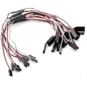 300mm Servo Y Harness JR Futaba Plug 1 to 2 Y Servo Extension extend Lead Wire Cord Cable for RC Airplane Car (pack of 10)