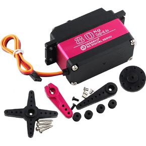 DS51150 150kg Digtal Servo High Torque RC Servo Full Metal Gear Waterproof Servos Motor with 18T Servo arm for 1/5 RC Car 180° (150kg 180°)