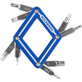 ROCKBROS Bike Repair Tool Kit, 8 in 1 Bicycle Multi-tool Bike Chain Tool Hex Key Wrench Multi Function Accessories Set for Road Mountain Bikes