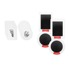 4-Pack Inkless Hand and Footprint Kit - Ink Pad for Baby Hand and Footprints - Dog Nose Paw Print Kit- Baby Footprint Kit, Clean Touch Baby Foot Printing Kit, Handprint Kit (Ink Pads)