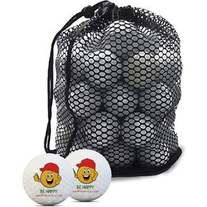 50-Pack Golf Ball Bag with Motivational Proverbs - New with Slight Misprints - Elevate Your Game with Inspiring Messages | Bulk Golf Balls