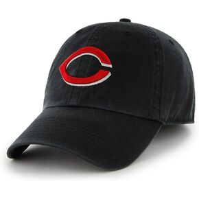 MLB Cincinnati Reds Men's Clean Up Cap, One-Size, Black