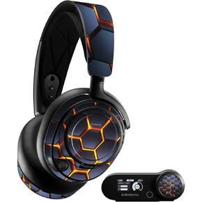 MightySkins Skin Compatible with SteelSeries Arctis Nova Pro - Lava Hex | Protective, Durable, and Unique Vinyl Decal wrap Cover | Easy to Apply, Remove, and Change Styles | Made in The USA