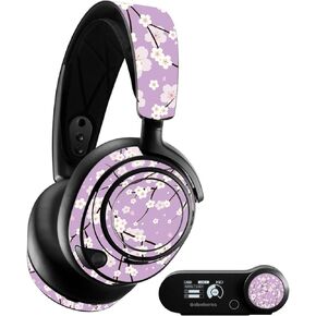 MightySkins Skin Compatible with SteelSeries Arctis Nova Pro - Sakura Purple | Protective, Durable, and Unique Vinyl Decal wrap Cover | Easy to Apply, Remove, and Change Styles | Made in The USA
