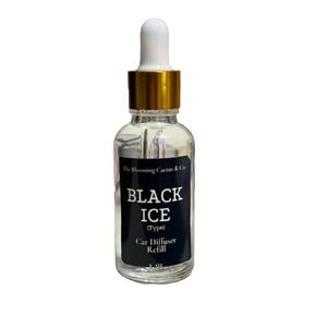 The Blooming Cactus & Co. - Car Diffuser Refill - Fragrance Oil Diffuser Refill - Reed Diffuser Refill 30 gr (Black Ice (Type))