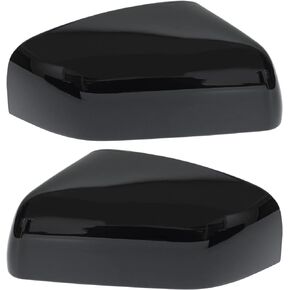 NewYall Glossy Black Left and Right Exterior Rear View Side Door Mirror Cover Cap