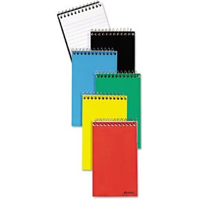 Ampad 45093 Wirebound Pocket Memo Book, Narrow, 3 x 5, White, 60 Sheets, 3/Pack