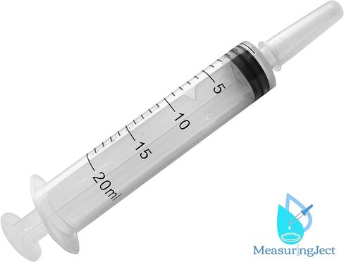 10 Pack Plastic Syringes for Measuring Scientific Measurement Syringe Multiple Uses Labs Watering Feeding Small (20ml) by MeasuringJect in Saudi Arabia
