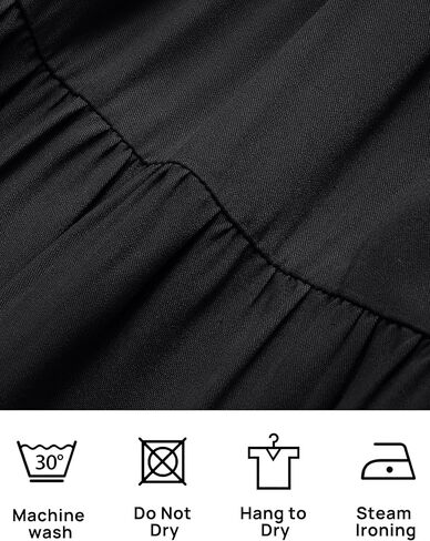 فستان ZESICA نسائي صيفي 2023 كاجوال بدون أكمام وفتحة رقبة دائرية وخصر عالٍ ومتدفق ومتدرج على شكل حرف A متوسط ​​الطول in Kuwait