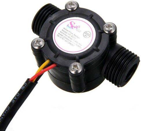 2Pcs Water Flow Sensor 1-30L/min 1/2" Control Fluid Flowmeter Switch G1/2 Counter 1-30L/min Meter for Arduino Flowmeter Measure Temperature Instrument in Kuwait
