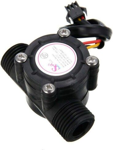 2Pcs Water Flow Sensor 1-30L/min 1/2" Control Fluid Flowmeter Switch G1/2 Counter 1-30L/min Meter for Arduino Flowmeter Measure Temperature Instrument in Kuwait