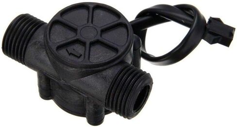 2Pcs Water Flow Sensor 1-30L/min 1/2" Control Fluid Flowmeter Switch G1/2 Counter 1-30L/min Meter for Arduino Flowmeter Measure Temperature Instrument in Kuwait