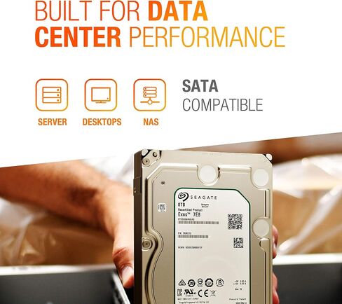 Seagate Exos 7E8 Enterprise Capacity 3.5 HDD 8TB 7200 RPM SATA 6Gb/s 4Kn 256MB Cache 3.5-Inch Enterprise Hard Disk Drive ST8000NM0045 (Renewed) in Saudi Arabia