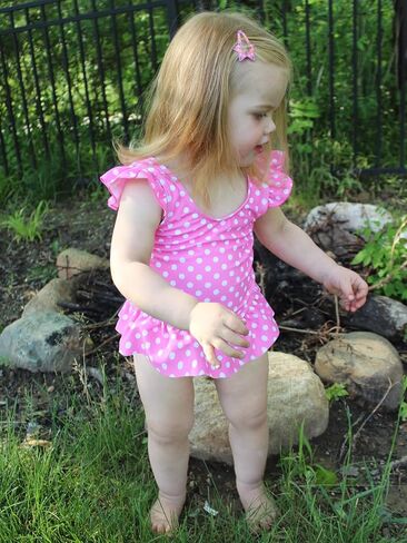Vieille Toddler Little Girls One Piece Swimsuits Ruffles Bathing Suits Mermaid Dinosaur Swimwear 2-7T in Saudi Arabia