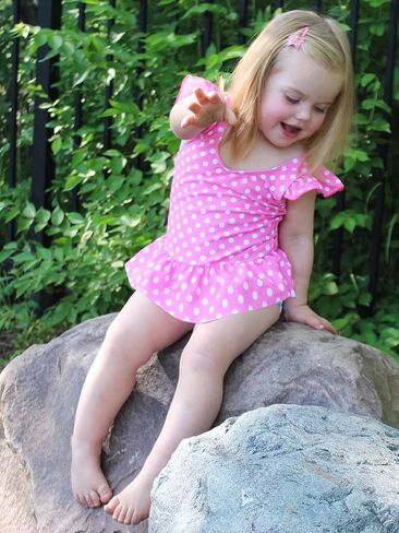 Vieille Toddler Little Girls One Piece Swimsuits Ruffles Bathing Suits Mermaid Dinosaur Swimwear 2-7T in Saudi Arabia