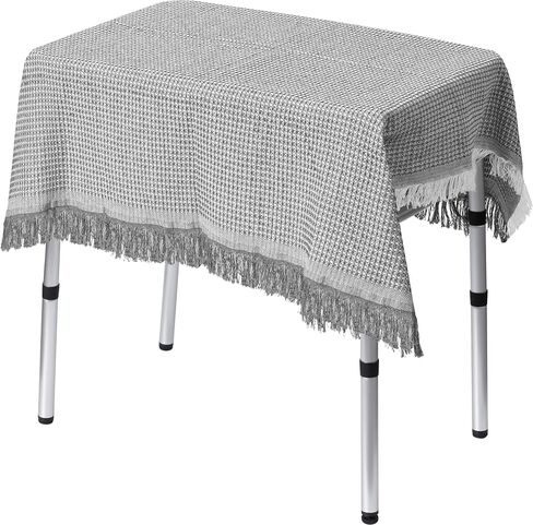 Camping Table with table cloth Portable Small Folding alumiumum Table Adjustable Height with 2 Hooks Easy Holders Sturdy Outdoor Picnic Beach BBQ Cooking in Saudi Arabia