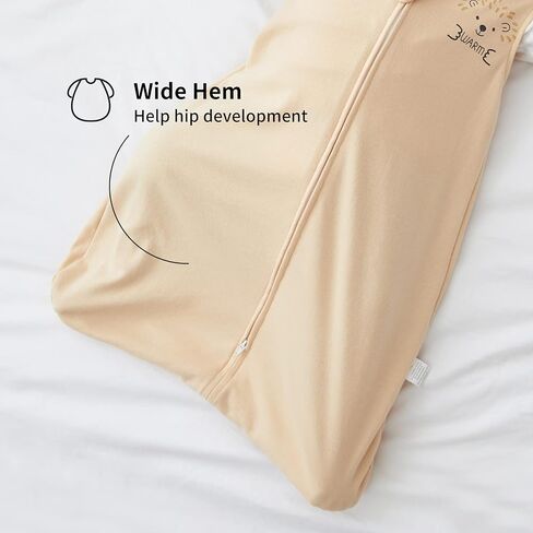 Duomiaomiao Unisex Baby Sleep Sack TOG 0.5, Natural Cotton Baby Sleeping Bag with 2-Way Zipper, Summer Wearable Blanket for Girls Boys in Saudi Arabia