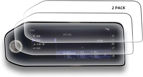 (2 packs) Tempered Glass Screen Protector Designed for 2021 2022 Lexus LS 12.3 Inch Center Navigation Display Screen- 9H Hardness & 12.3'' HD Anti-Fingerprint. in Saudi Arabia