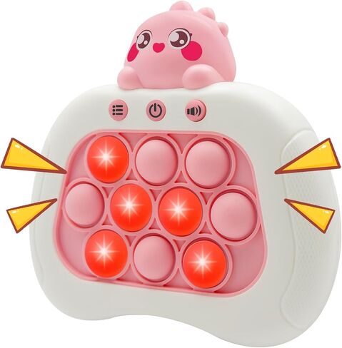 Quickpress Pop Fidgets Game Toys,Handheld Speed Pushing Game Machine,Quick Push Game,Fidget Game Toy for 6 7 8 9 10 11 12 Boys Girls Teens（Dino） in Saudi Arabia