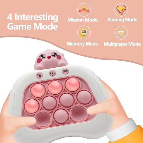 Quickpress Pop Fidgets Game Toys,Handheld Speed Pushing Game Machine,Quick Push Game,Fidget Game Toy for 6 7 8 9 10 11 12 Boys Girls Teens（Dino） in Saudi Arabia