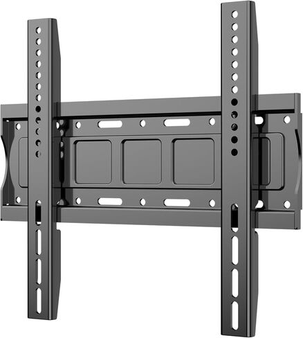 حامل جداري منخفض مثبت لشاشات تلفزيون مسطحة LED LCD OLED مقاس 26-65 بوصة، حامل تثبيت على الحائط للتلفزيون الثابت مع الحد الأقصى VESA 400 × 400 مم يحمل ما يصل إلى 110 رطل، حامل تلفزيون نحيف للغاية وموفر للمساحة in Kuwait