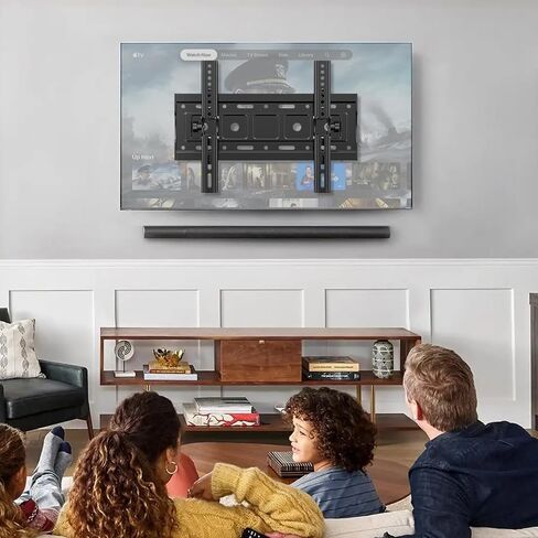 Tilting TV Wall Mount for Most 32-68 Inch TVs,Wall Mount TV Bracket Max VESA 400x400mm, Holds up to 99 lbs, Fits 8''-16'' Studs,Design with Universal Bracket & Easy Install in Kuwait