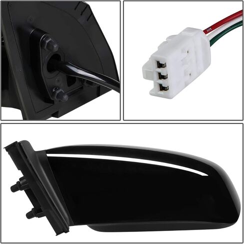 DNA Motoring OEM-MR-TO1320179 Factory Style Powered Left Side Door Mirror Compatible with 03-08 Corolla in Saudi Arabia