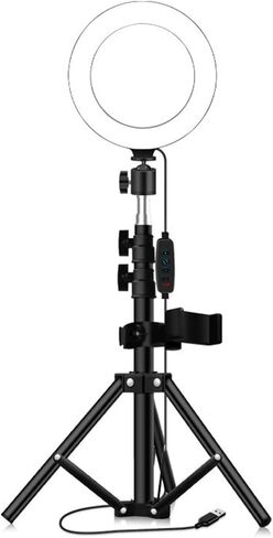 ضوء حلقة LED لسطح المكتب عاكس للضوء مع حامل ثلاثي الأرجل in Kuwait