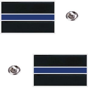 Thin Blue Line Lapel Pins - Honor The Men and Women Of Law Enforcement - 2 Pack