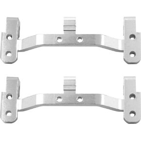 2Pack Metal RC Pull Rod Base Seat Mounts Compatible with WPL C14 C14K C24 C24K 1/16 RC Car Military Truck Crawler Upgrade Parts,Silver
