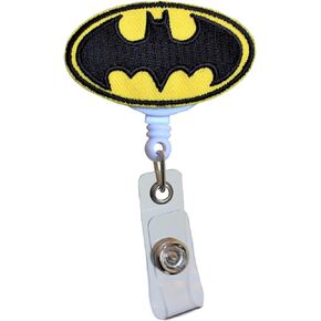 Batman Nurse Badge Reel - Retractable ID Holder for Nurses Hospitals Doctors and Office Staff | Show Your Pride for Batman and Superheroes!