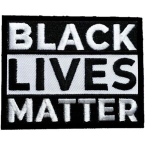 Black Lives Matter Patch - BLM, Iron On/Sew On - Embroidered Patch for Jacket, Cap, Bag, Tote
