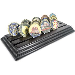 3 Rows Challenge Coin Holder, Military Coin Display Stand