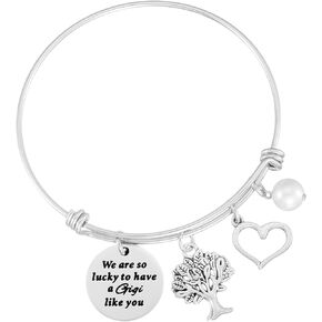 Gigi Grandma Gifts for Women from Grandchildren Granddaughter Mothers Best Gigi Charm Present Gigi Bracelets