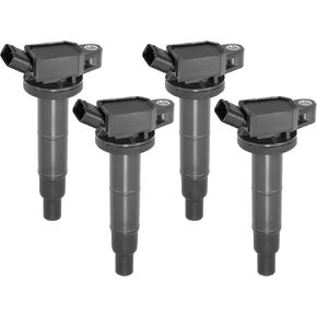 X AUTOHAUX 4 Pcs Ignition Coil for Toyota Camry Corolla RAV4 Solara Matrix Highlander for Lexus for Scion 2.0L 2.4L L4 Replacement 90919-02244 UF333 C1330