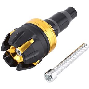 Aluminium Frame Slider, Motorcycle Frame Slider Crash Pad Collision Falling Protectors Anti Crash Covers (Gold) Motorcycle Frame Sliders