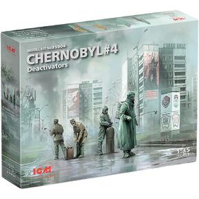 ICM 35904 Plastic Figure Models Chernobyl#4. Deactivators (4 Figures) - Scale 1:35
