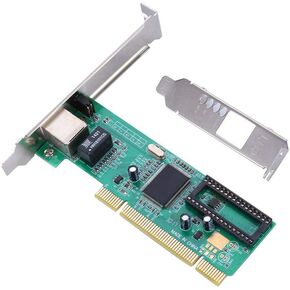 PCI Network Card, PCI One-Port 8169 PC 10/100/1000Mbps Gigabit Ethernet Network Card for Windows7/8/10/LINUX Desktop Computers