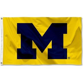 Michigan Yellow Large Outdoor Indoor Flag