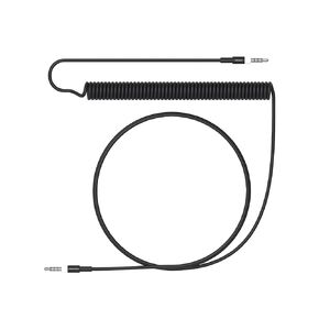 teenage engineering Slim 4-Pole Audio Curly Cable (Curly Black 1200mm)