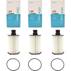 XUKEY 3PCS LR011279 Oil Filter for Land Rover,Engine Oil Filter for Land Rover LR4 Range Rover Sport Velar C2D 3670, 8W93-6A692-AC,LR 011279