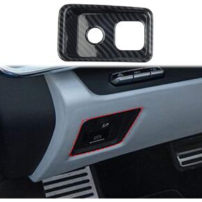 crosselec Carbon Fiber Dashboard Side Control Button Cover Trims for Chevrolet Corvette C8 2020-2022