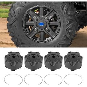 Chelhead Tire Wheel Hub Caps 4 PCS Rim Cap Center Cap Covers Compatible with Polaris Ranger RZR ACE Sportsman Accessories Replace #1521509-521