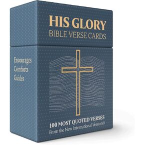 Lulu & You HIS GLORY Bible Verse Cards - 100 Inspirational Prayer Cards, Christian Prayer Cards - Bible Memory Verse Cards, Daily Scripture Cards - Christian Gifts for Men and Women - 100 Cards