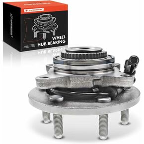 A-Premium Front Wheel Bearing and Hub Assembly with ABS & 6-Lug Compatible with Ford F-150 F150 2004-2005, F-150 F150 Heritage 2004, 4WD Only